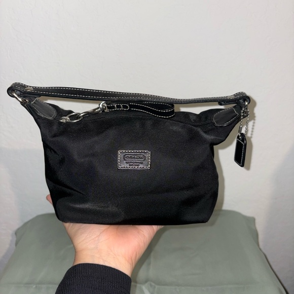 Coach Black Nylon mini pouch handbag - Picture 7 of 7
